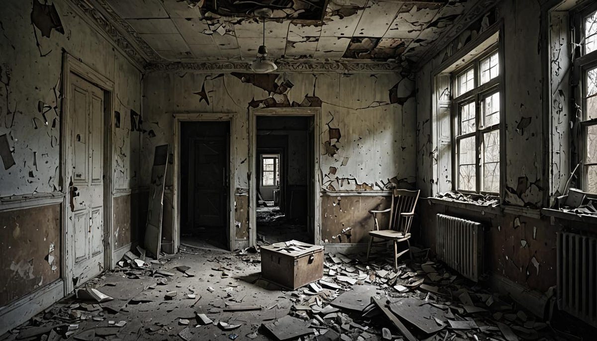 Abandoned neglected room