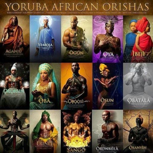 Orisha, Santería/Yoruba-An orisha (spelled òrìṣà in the Yoruba language, and orichá or orixá in Latin America) is a spirit wh
