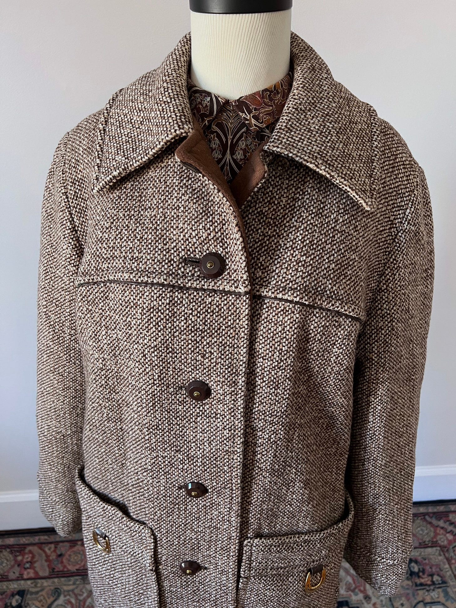 Penguin Tweed Wool Car Coat - Etsy