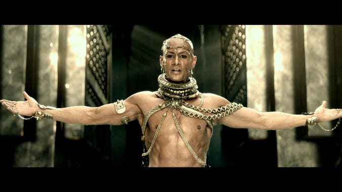 Xerxes Is The God-King In Scene From “300: Rise of an Empire ...