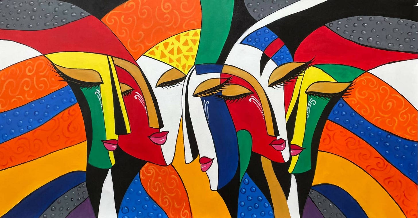 Buy Modern art figures painting Painting at Lowest Price By ARTOHOLIC