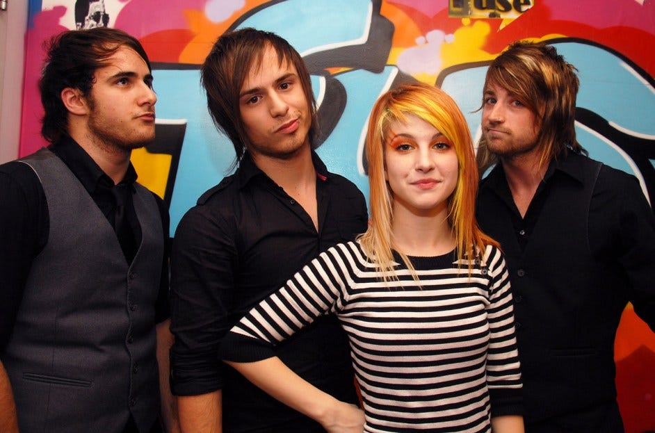 Paramore photographed in 2007