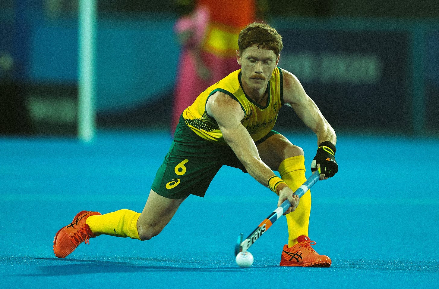 Matthew Dawson em ação pela seleção australiana de hóquei. Foto: Getty Images.