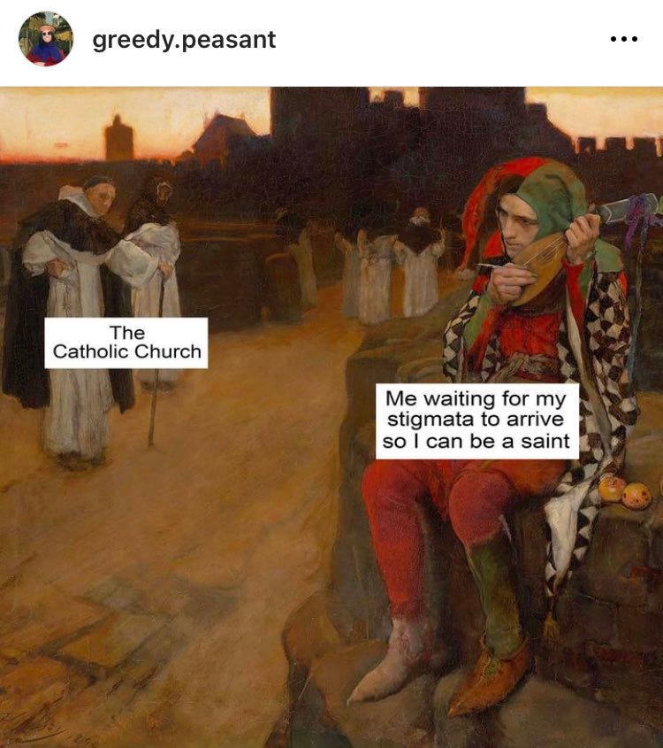 Cecilia Cicone 🚀 on X: "No one is doing more for Catholic culture than  greedy.peasant on Instagram https://t.co/xIPnuckhkX" / X