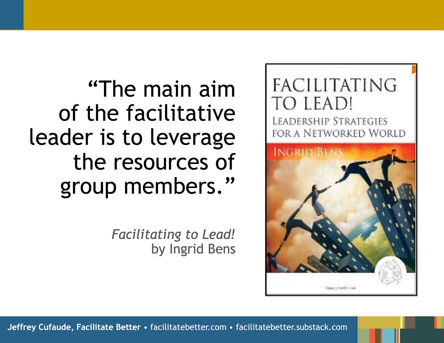 Picture of the book cover for Facilitating to Lead
