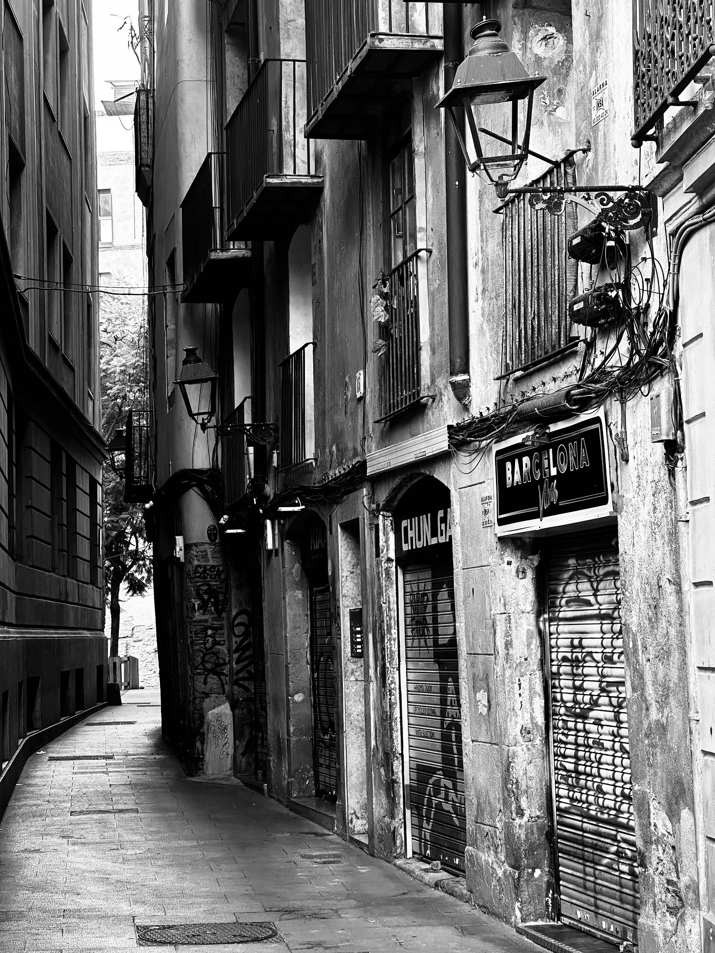 Monochrome photography from Barcelona in Spain