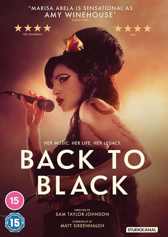 Back To Black [DVD]: Amazon.co.uk: Marisa Abela, Jack O'Connell, Eddie  Marsan, Juliet Cowan, Sam Taylor-Johnson, Marisa Abela, Jack O'Connell: DVD  & Blu-ray