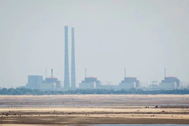 FILE PHOTO: View shows Zaporizhzhia Nuclear Power Plant