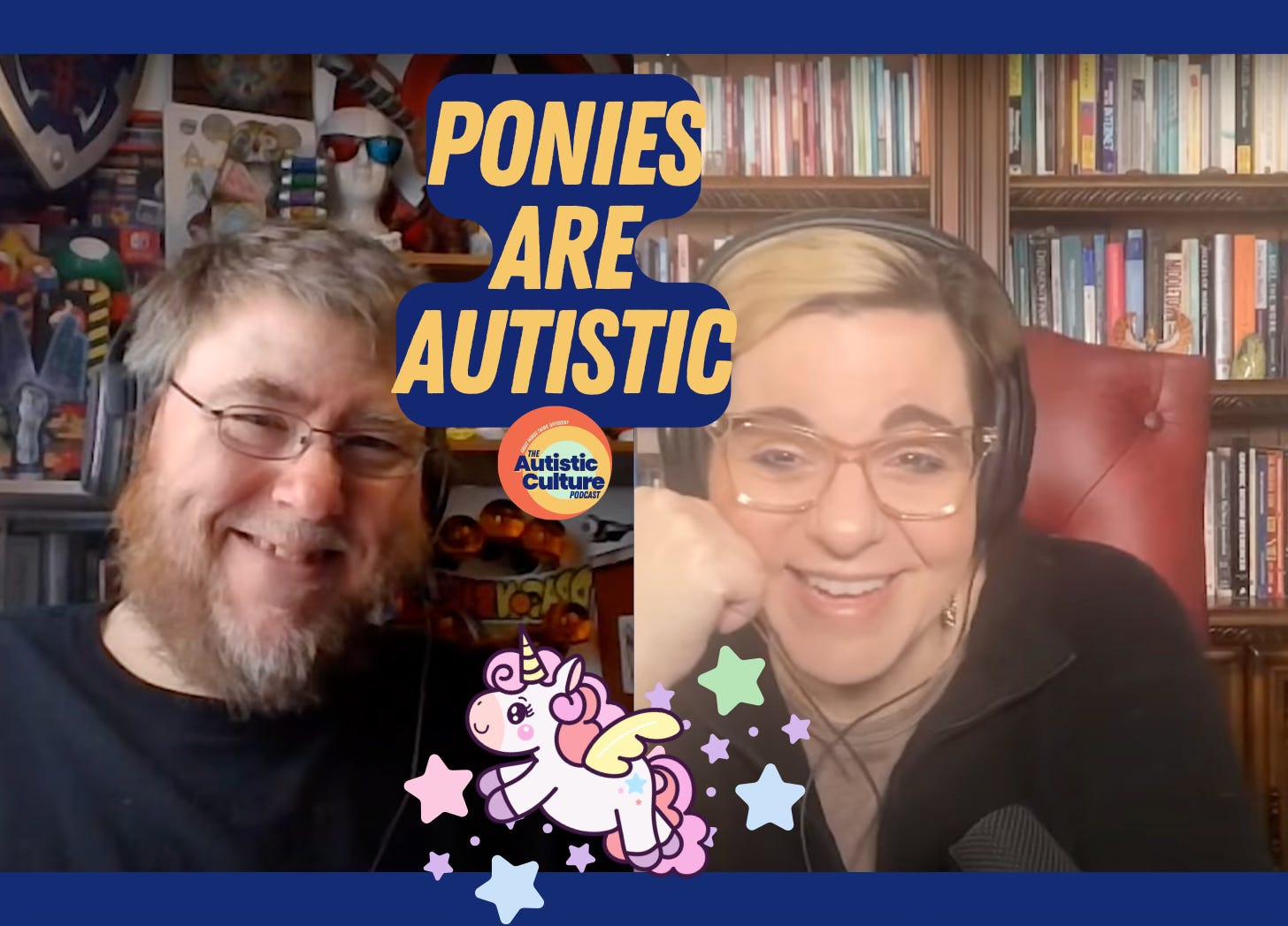 Listen to Autistic podcast hosts discuss: Ponies Are Autistic. Autism podcast | My Little Pony is one of our favorite Autistic characters that delights Autistic children and adults alike!