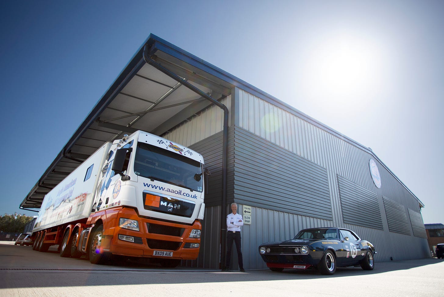 Anders Hildebrand at the Anglo American Oil Company facility. 