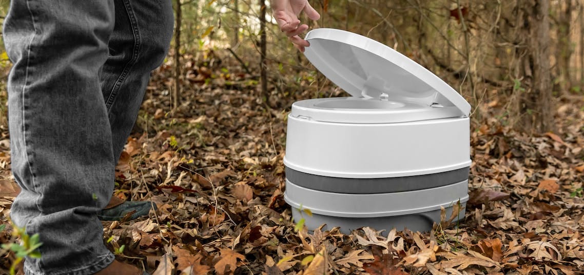 Photo of a cartridge toilet