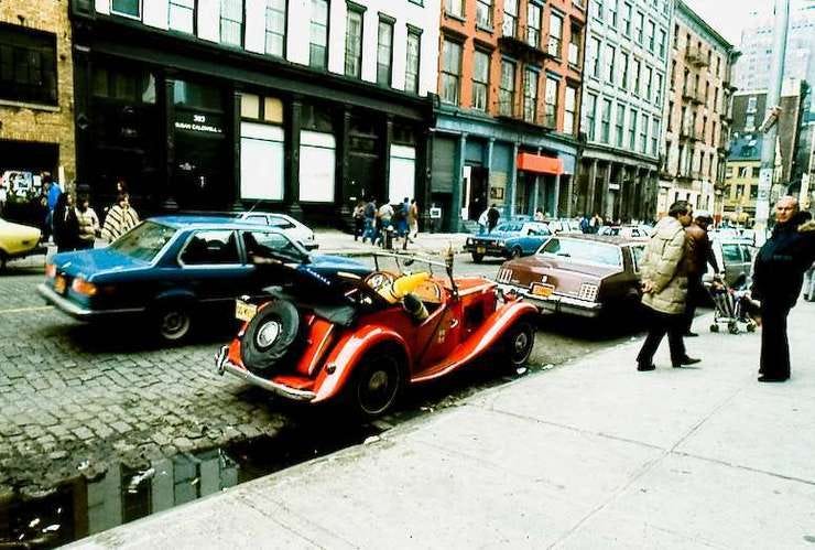 Streets of Soho, New York City, circa 1980. Photography was very different back then and the only thing that I regret was not taking a lot more photos.