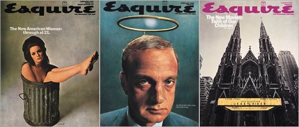 George Lois, the Man Behind Esquire Magazine's Most Famous Covers, Gets His  Own Show at MoMA - The New York Times
