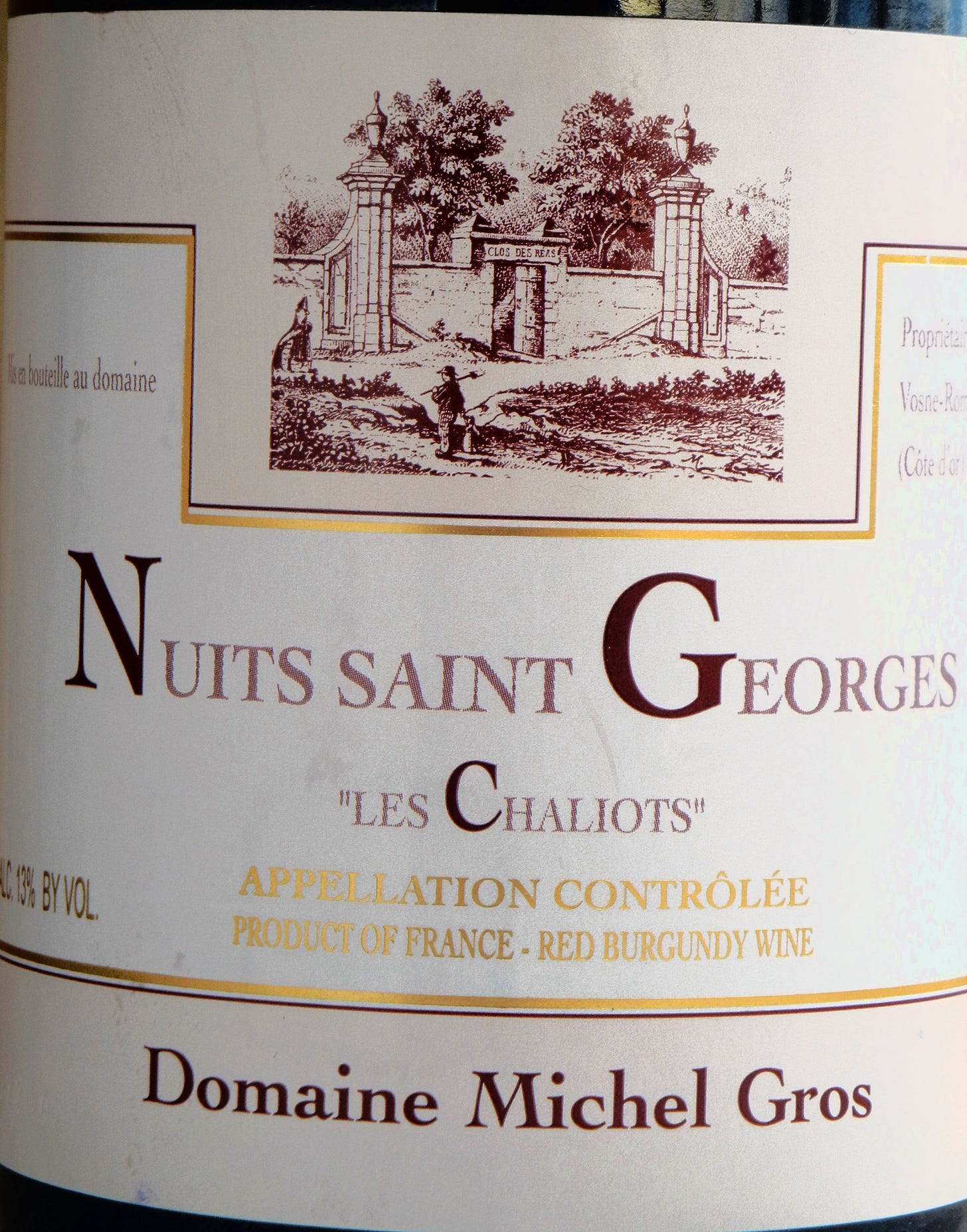 Nuits St. George Chaliots Michel Gros 2008 Label - BC Pinot Noir Tasting Review 16