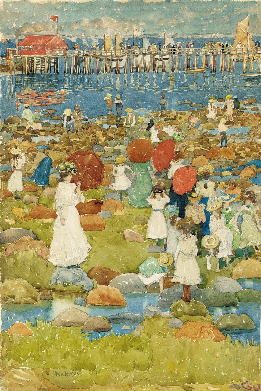 Stony Beach by Maurice Brazil Prendergast