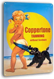 Metal Aluminum Sign, Coppertone Tanning ...