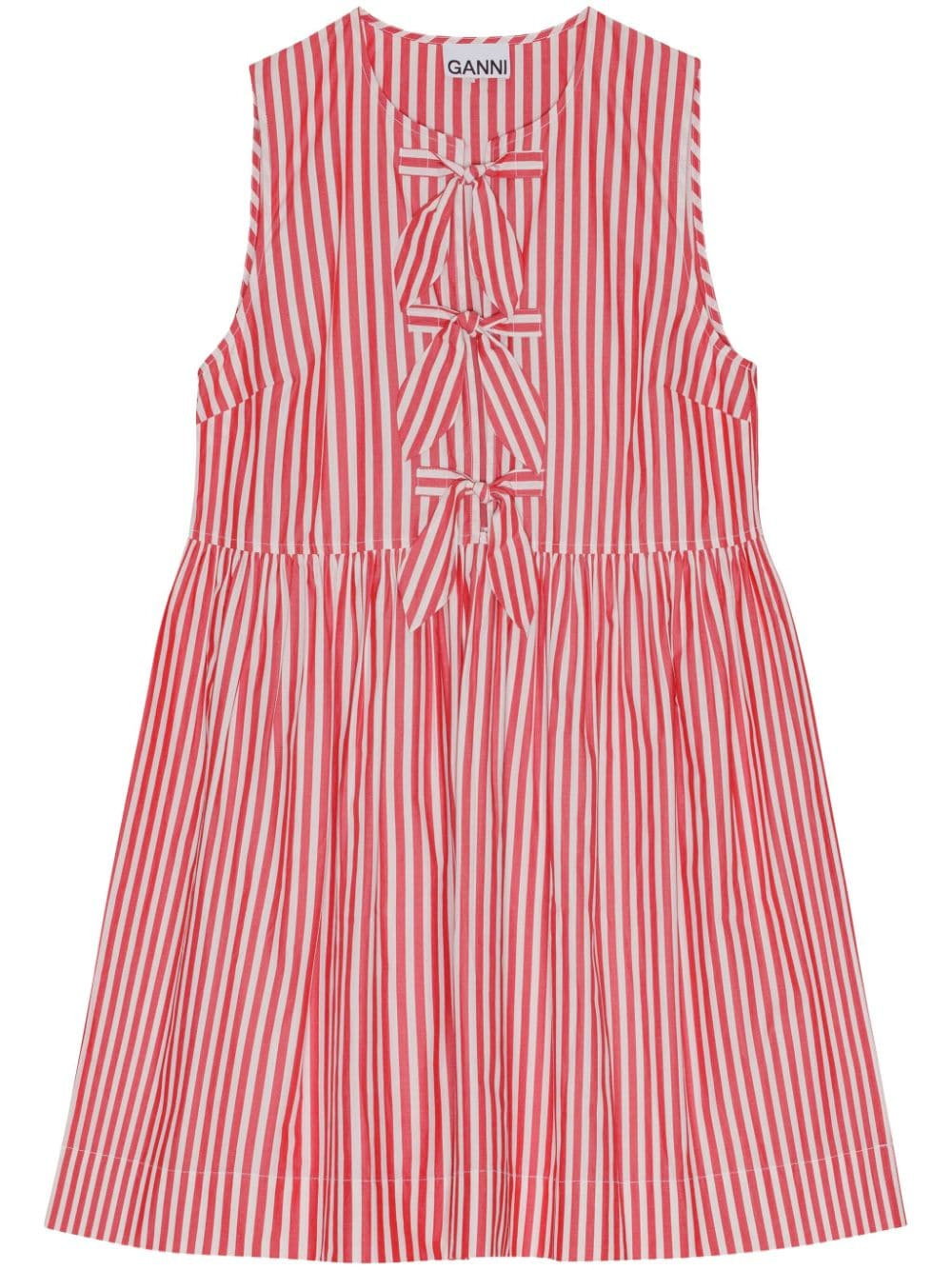 Image 1 of GANNI striped sleeveless dress