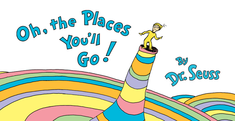 "Oh, the Places You'll Go!" book cover