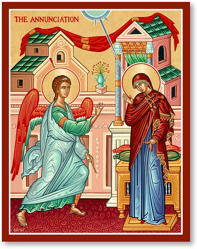 Great Feast Icons: Annunciation Icon | Monastery Icons