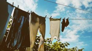 hanging clothes