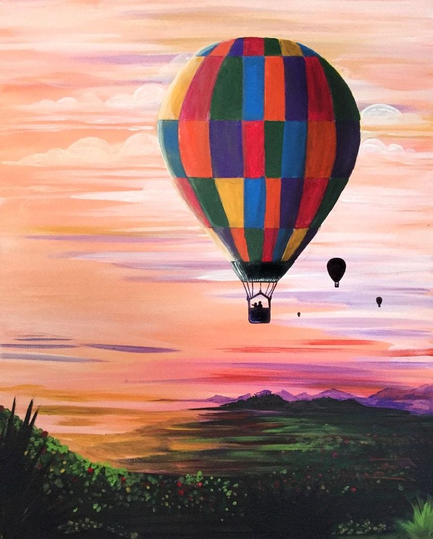 Hot Air Journey Paintings by adam santana - Artist.com