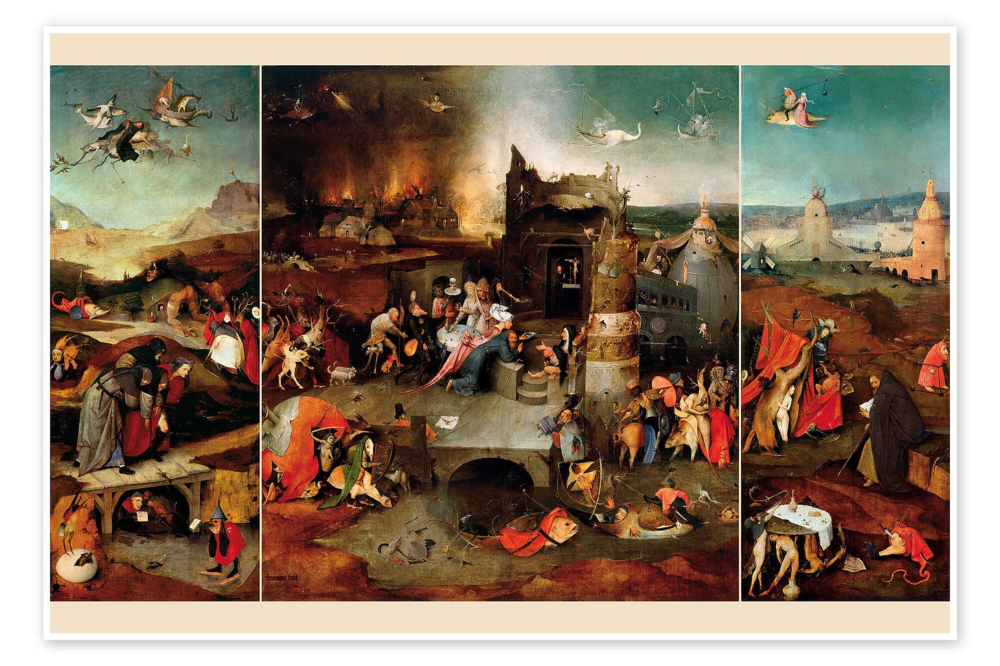 Tentações de Santo Antão, de Hieronymus Bosch