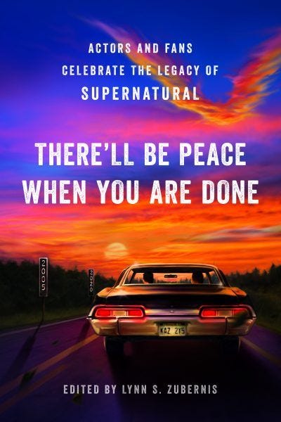 Supernatural Therell Be Peace When You Are Done Book Cover Ackles Zuberniss