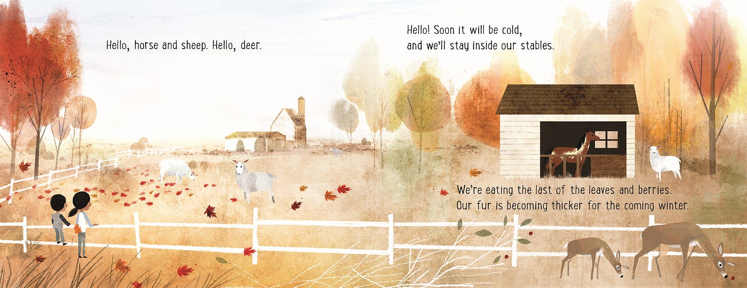 Interior book image for Goodbye Autumn, Hello Winter