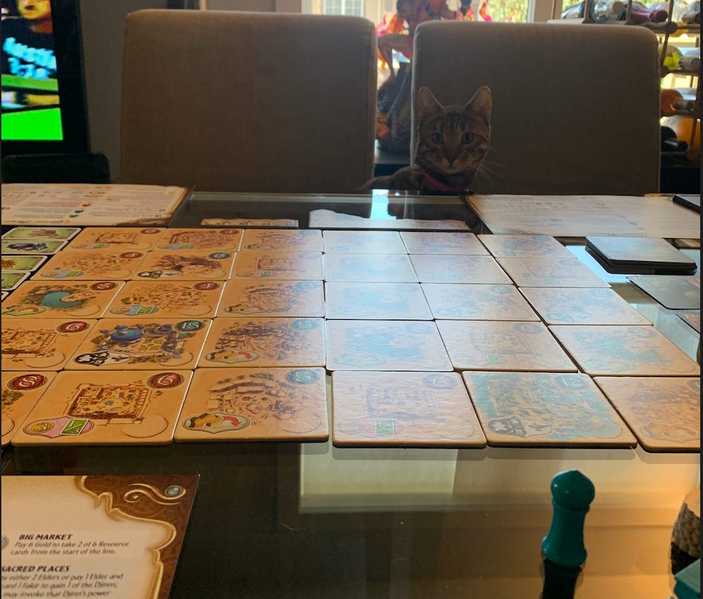 cat, bengal, five tribes, board games, tabletop games, days of wonder, nezuko