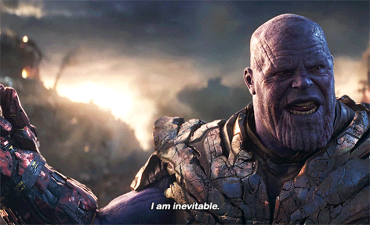 In Avengers: Endgame (2019), Thanos says "I am inevitable". This is a  mistake from the filmmakers because he is actually Thanos. :  r/shittymoviedetails