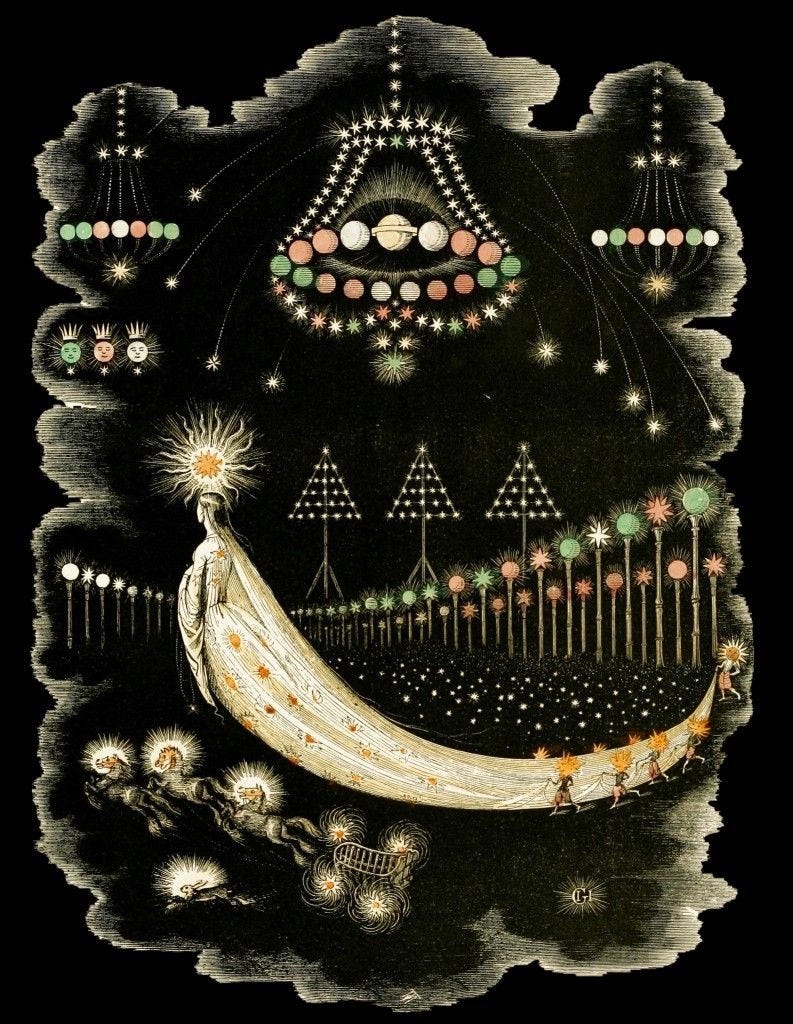 J. J. Grandville - The Wanderings of a Comet (1844) : museum