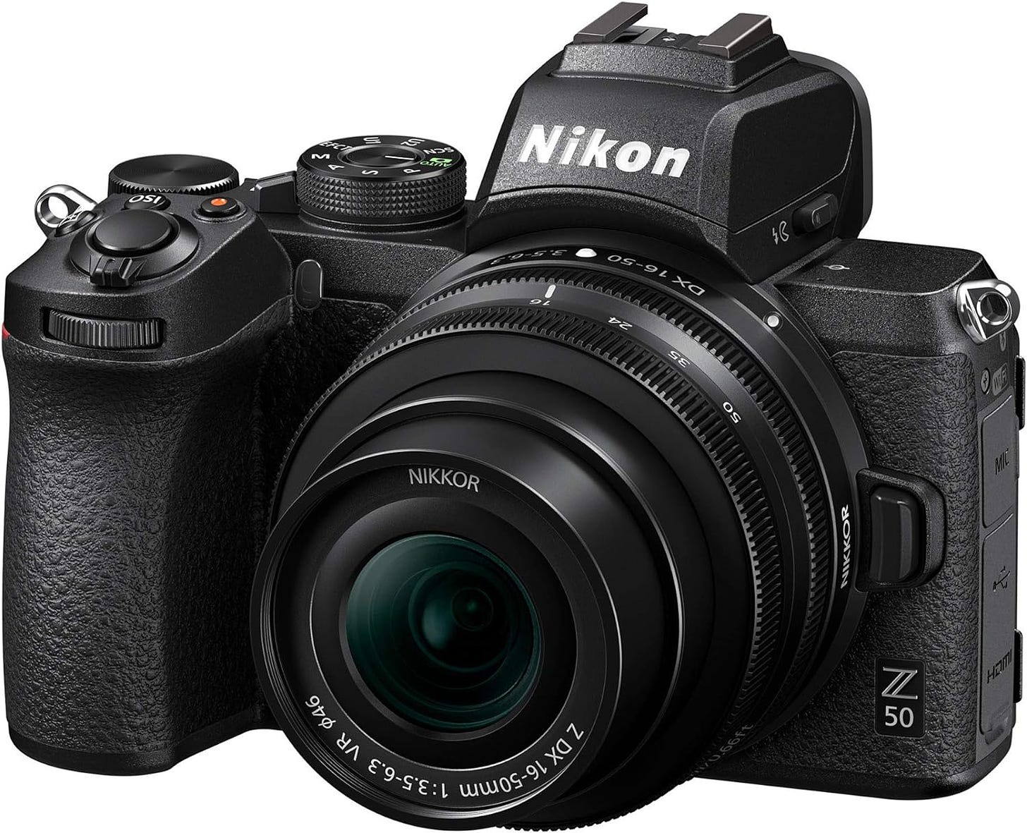 Nikon Z50 mirrorless camera for capturing golf swings