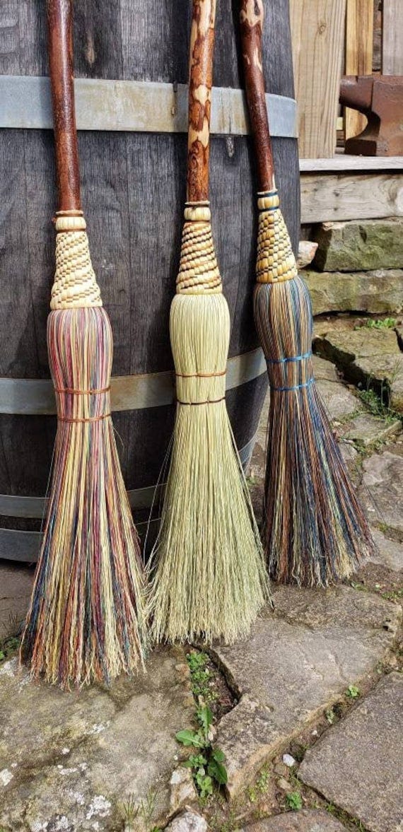 Lodge Broom Besom Havencroft Hand-tied Natural Hardwood - Etsy UK