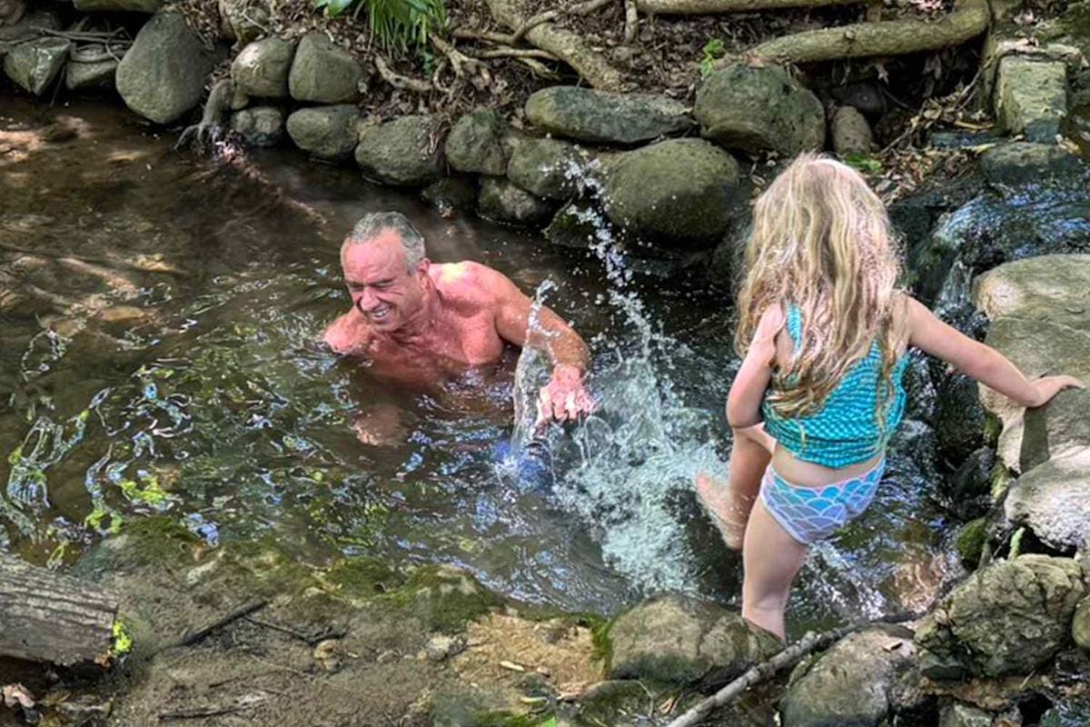 RFK Jr. Swims in Sewage-Tainted Creek with Grandchildren Despite National  Park Service's Bacteria Warning