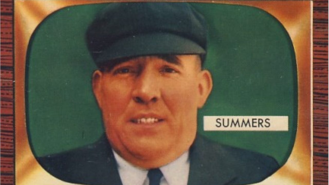 Bill Summers Umpire 1936 Yankees White Sox Bottle