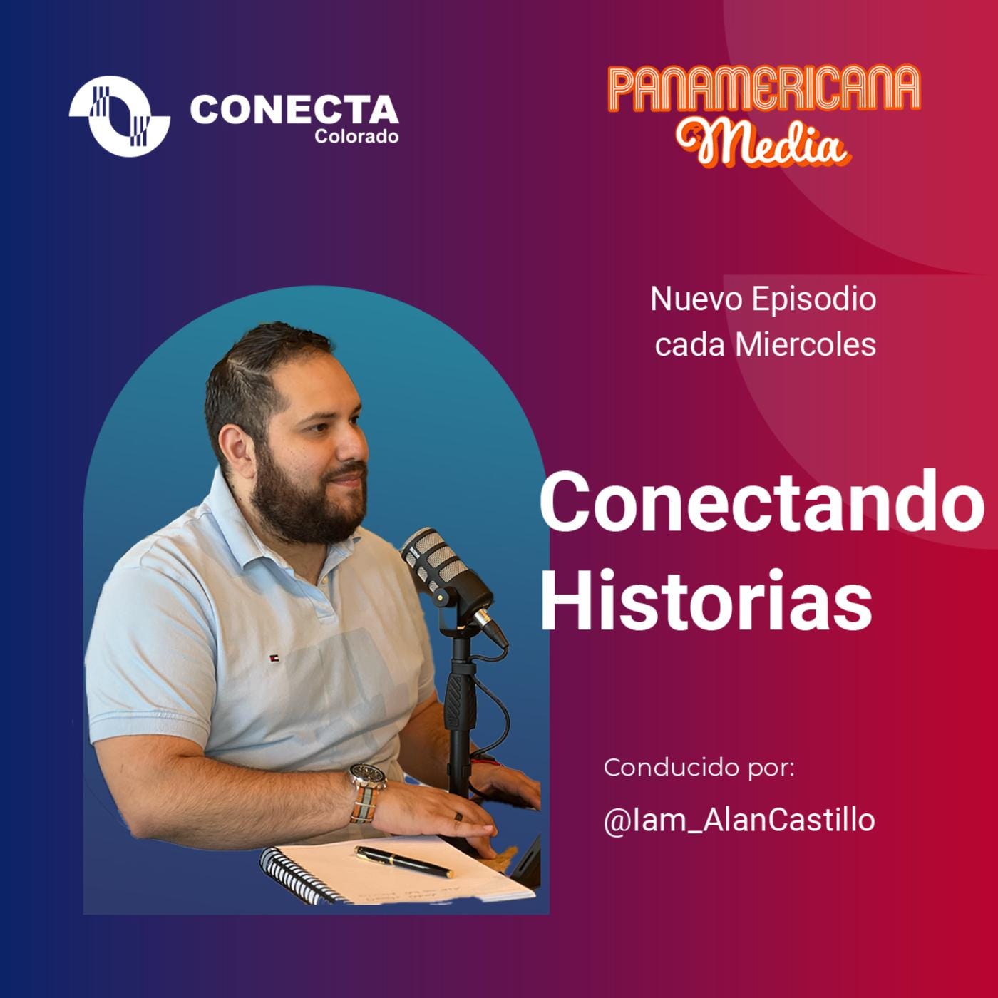 Podcast cover art for Conectando Historias