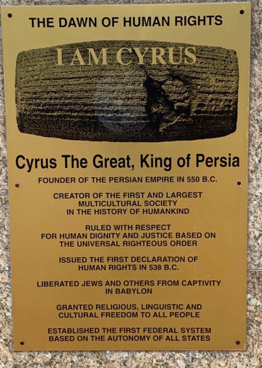 Cyrus The Great" Monument In Sydney, Australia. - Zoroastrians.net