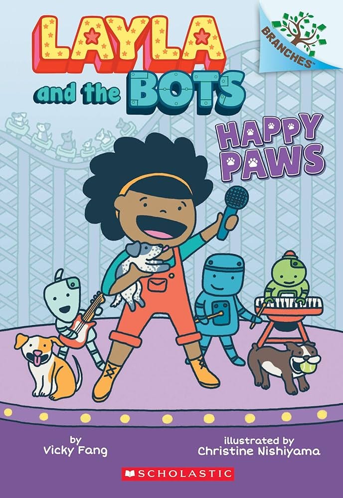 Happy Paws: A Branches Book (Layla and the Bots)