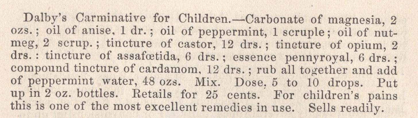 Carminative formula