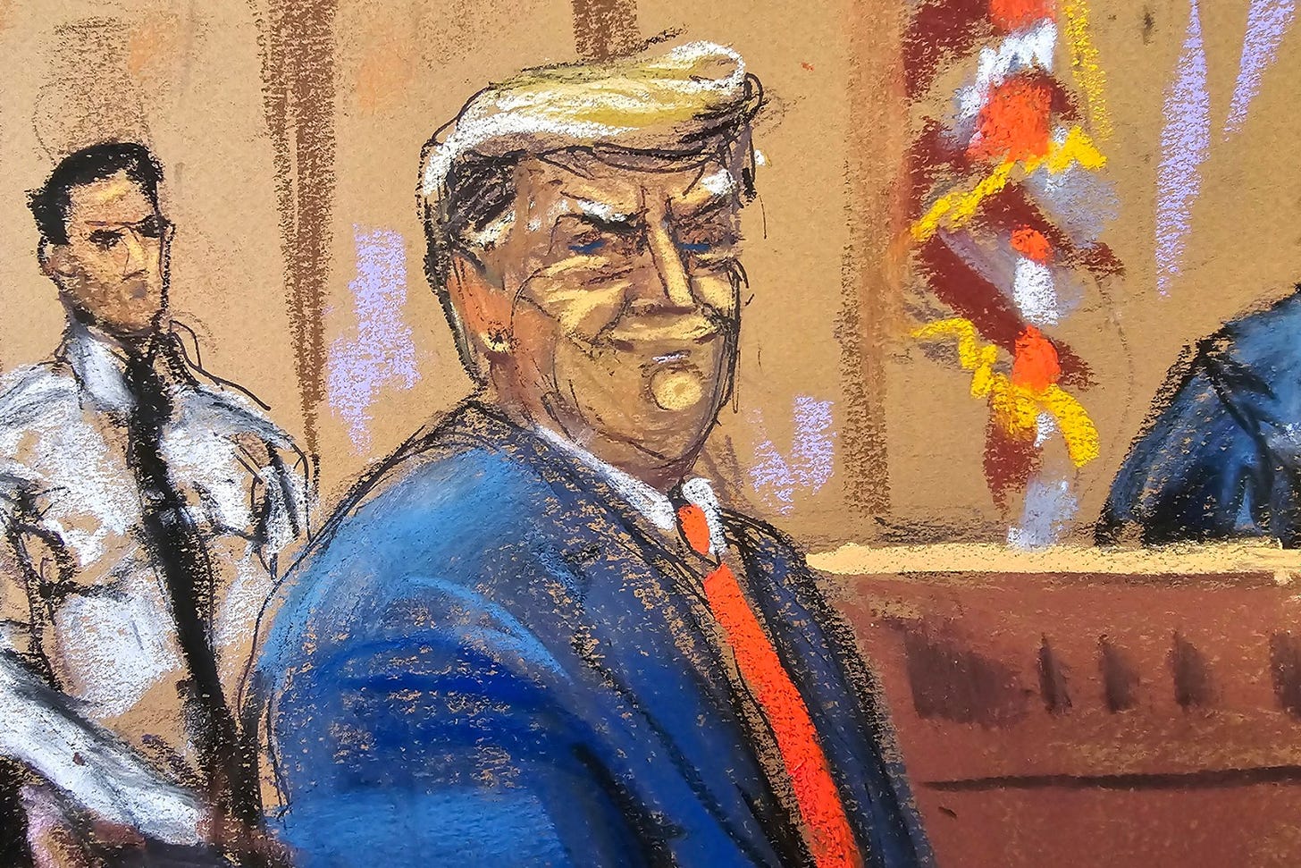 Trump Rages About His Trial Sketch Artist, Courtroom Nap Reports