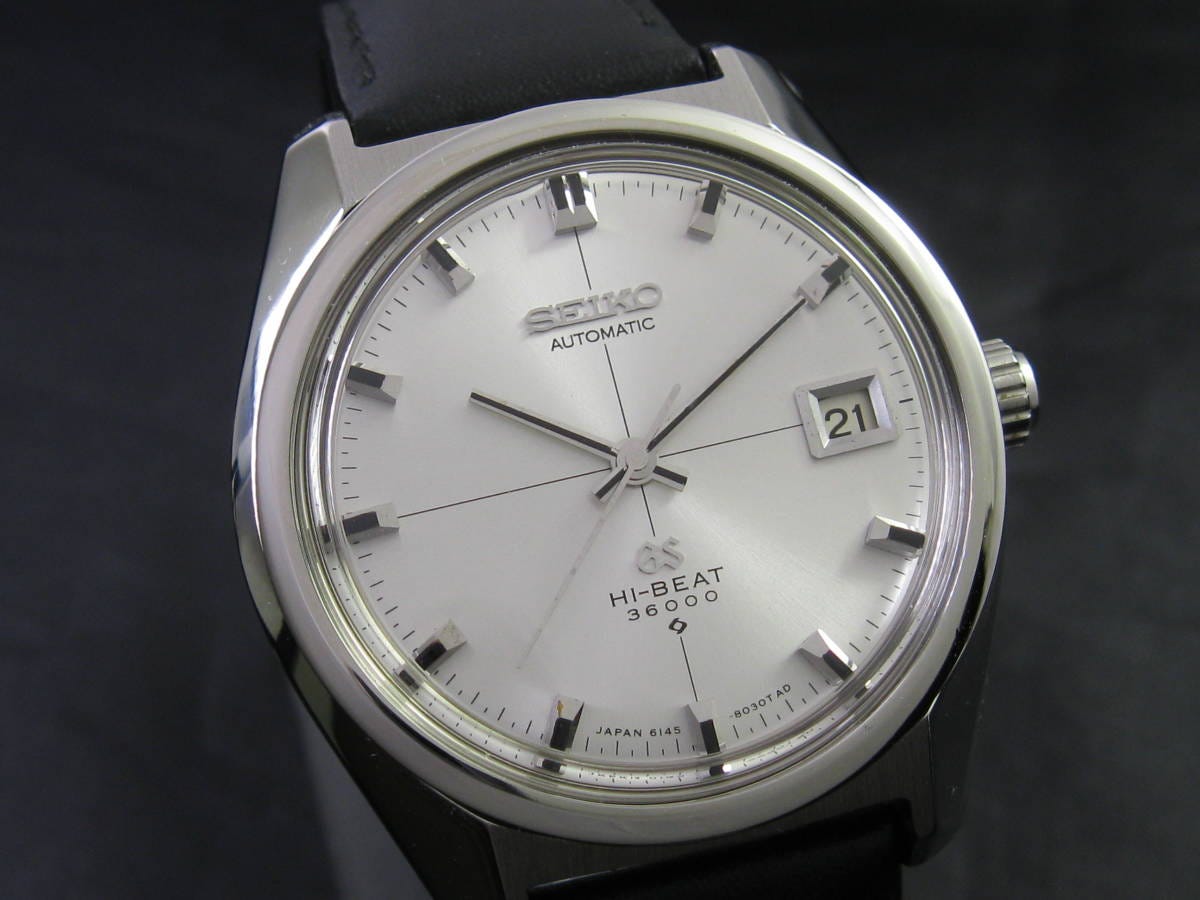 Grand Seiko/Grand Seiko High Type Dial Cross Line Ref.6145-8000 Cal.6145A Automatic Winding Overhaul/Polished Manufactured in 1969
