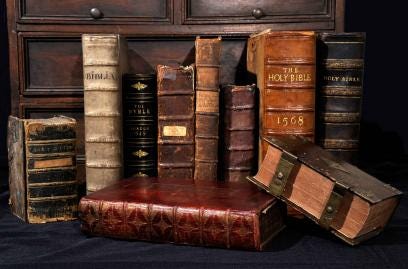 Antique & Historic Bibles and Pages Through the Ages, 1400-1599