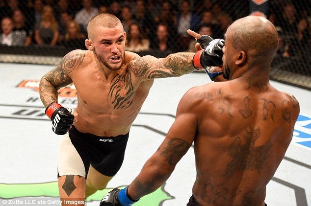 dustin poirier takes on michael johnson ufc 94