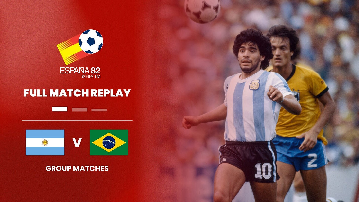 Argentina v Brazil | Second Round | 1982 FIFA World Cup Spain™ | Full Match Replay