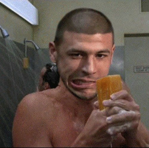 aaron hernandez bar of soap in prison