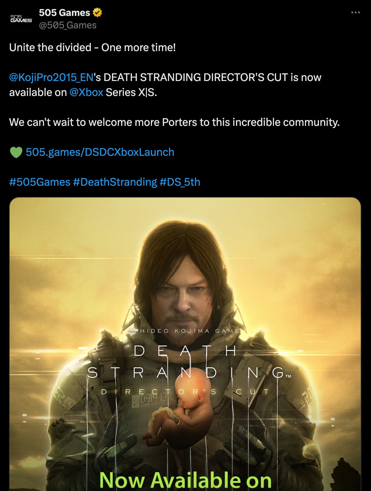 Death Stranding: Director's Cut on Xbox