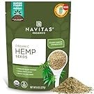 Navitas Organics Organic Raw Hemp Seeds Bag, 15 Servings — Organic, Non-GMO, Low Temp-Hulled, Gluten-Free, 8 Ounce (Pack of 1)