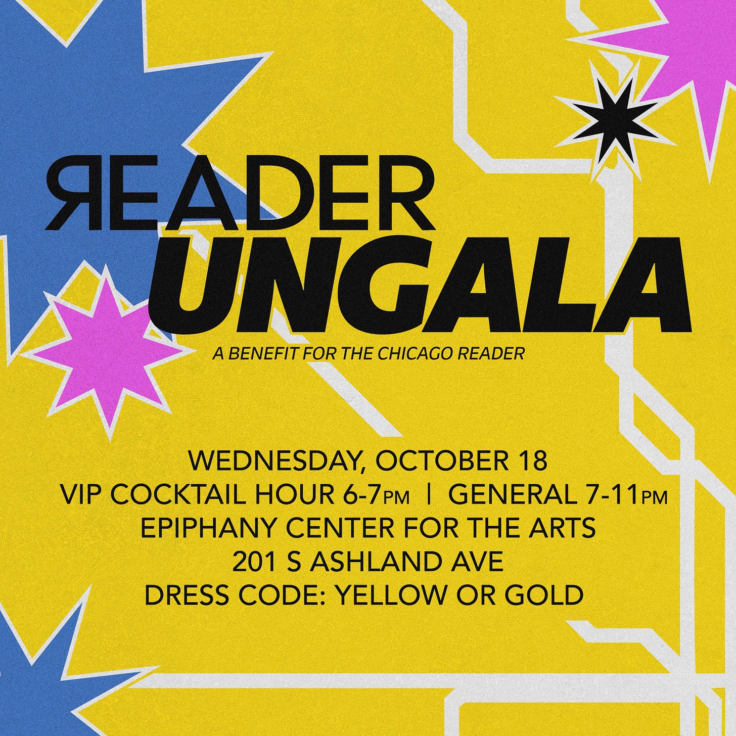 Graphic promoting the Chicago Reader Ungala