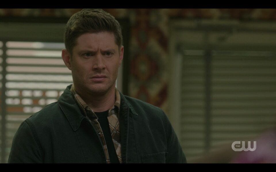 SPN Dean Winchester reacts to Serafina cutting out Adams rib 1517