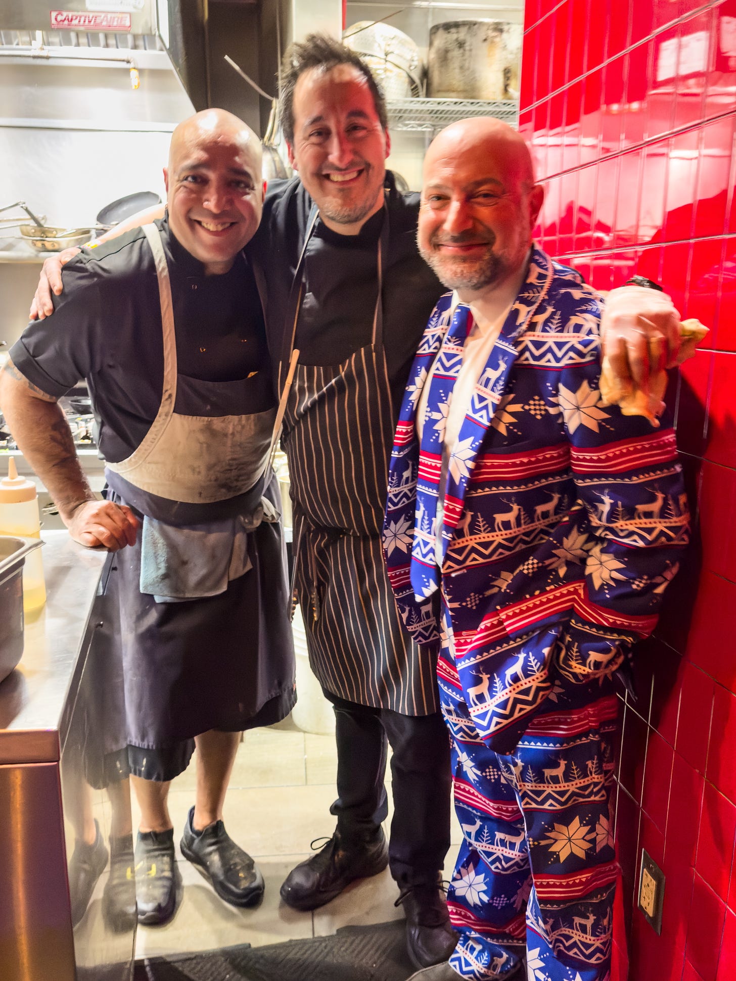 David with Xavier and Derek at Nicks on Broadway